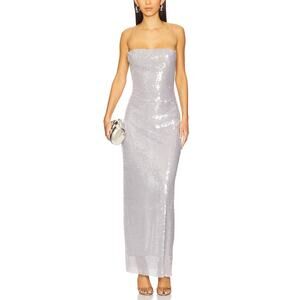 Bec + Bridge Sequined Lilac Aishya Maxi Dress Size 4